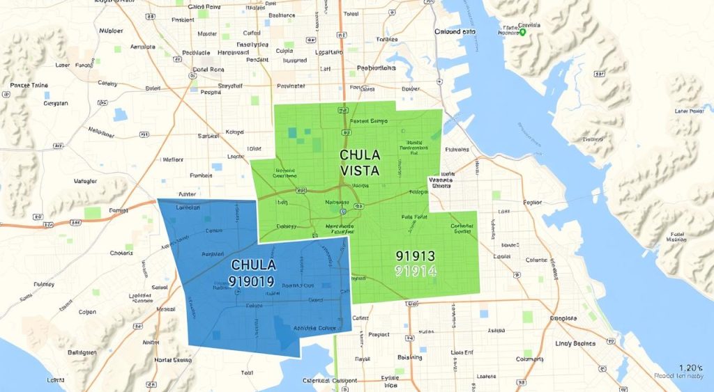 Chula Vista CA ZIP code neighborhoods map drain service