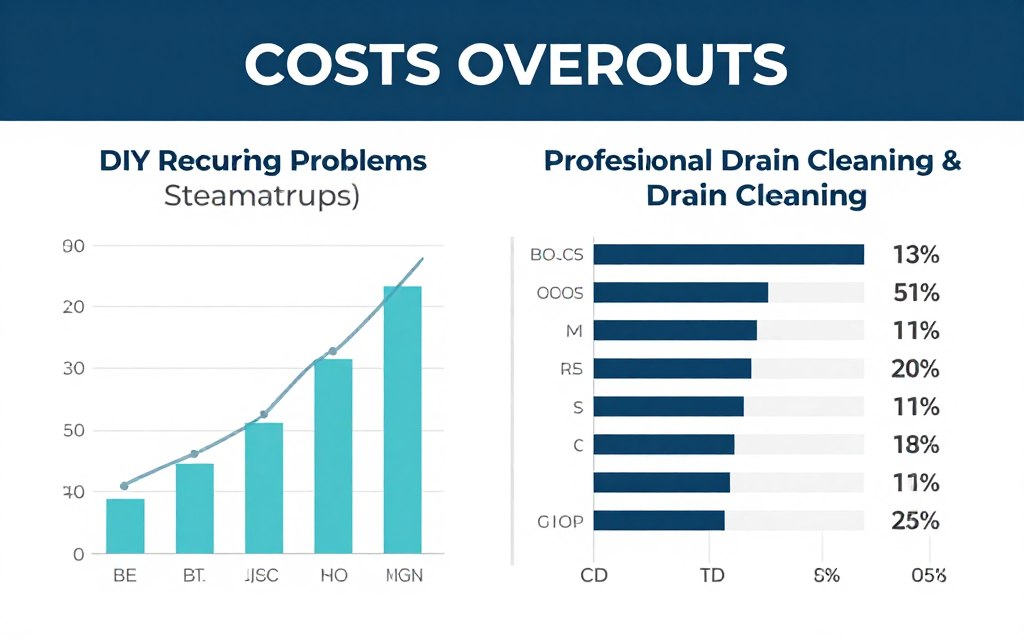 Cost comparison chart showing long-term value of professional service