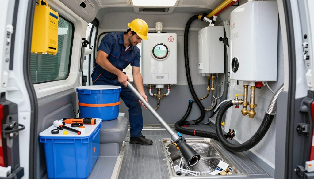 Full range of professional plumbing services displayed