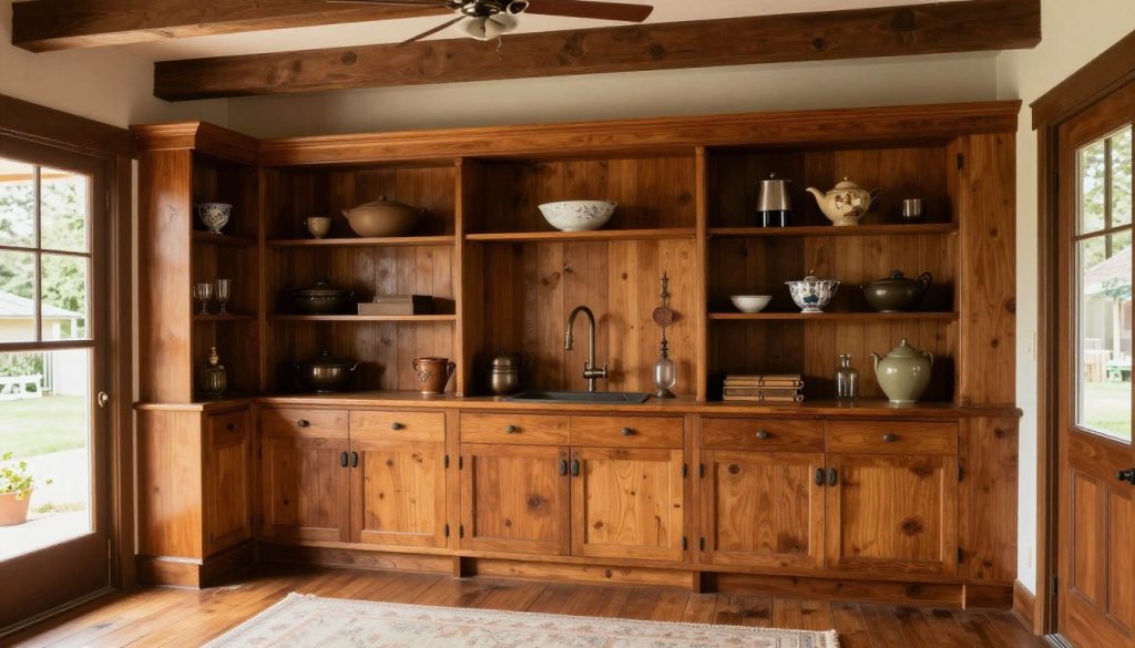 Interior of historic Mission Hills craftsman home showing original woodwork