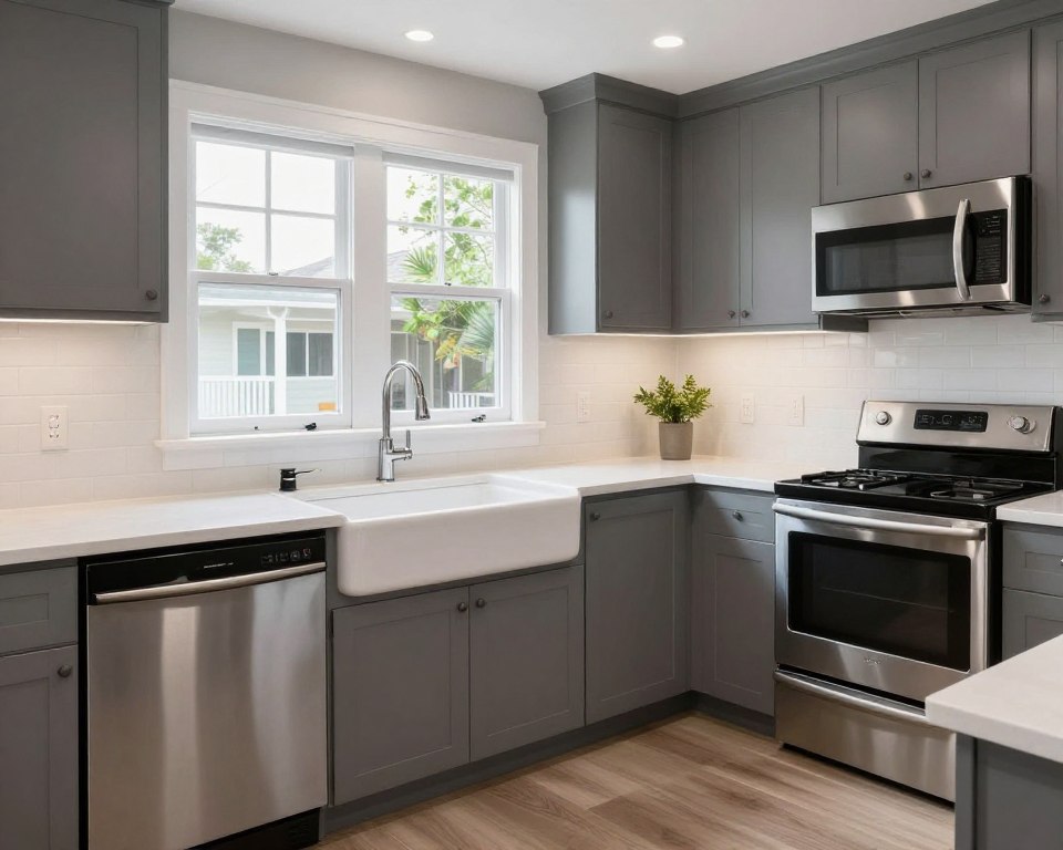 New kitchen appliances in renovated North Park craftsman home