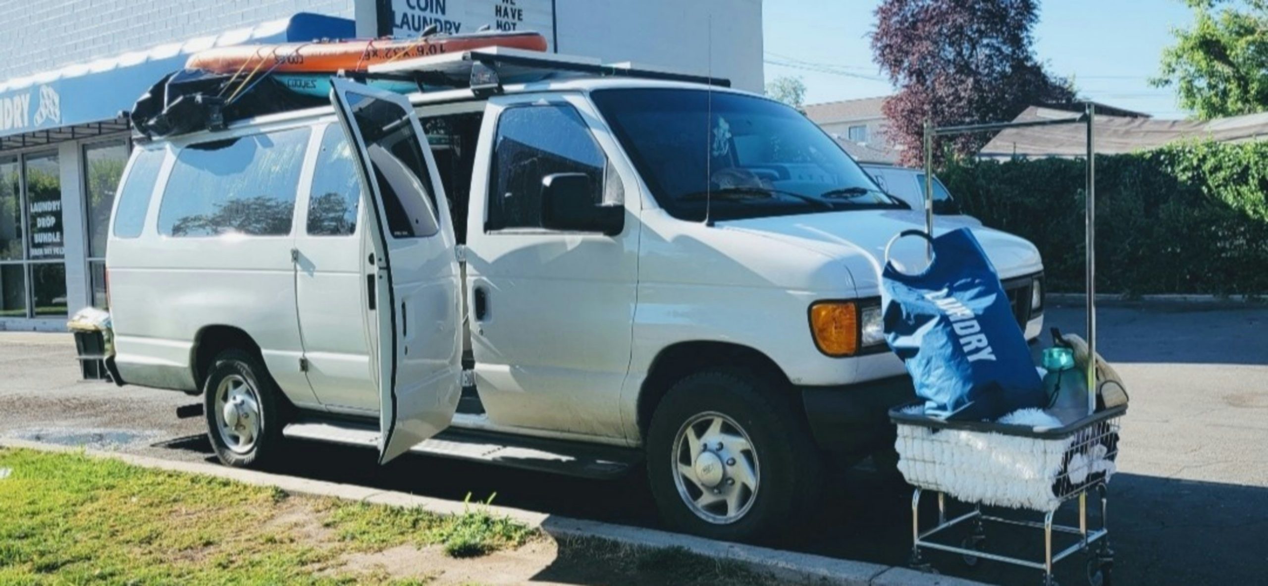 a car parked in a parking lot